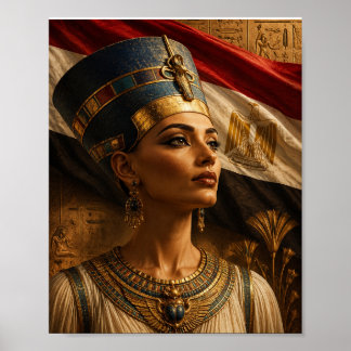 Nefertiti Väggkonst – Egyptisk Drottningporträtt