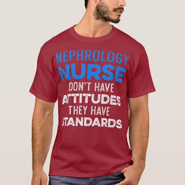 Nefrologi Nurse Dialysis Nursing RN _49 T Shirt (Framsida)