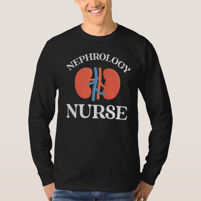 Nefrologi Nurse Medicinsk dialys Nursing RN T Shirt (Framsida)