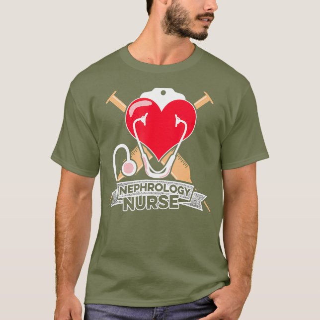 Nefrologi Sjuksköterska Terapeutisk dialys Sjukskö T Shirt (Framsida)