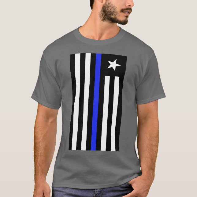 NEGATIV BLACK OCH VITFRIHET PATRIOT-FLAGGA T SHIRT (Framsida)