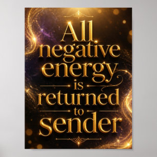 Negativ Energi Återförs till Avsändaren Poster