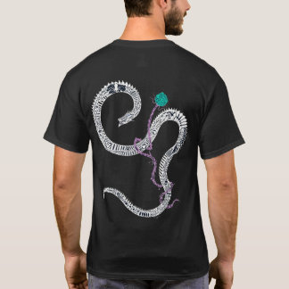 Negativ hydra- och ormskjorta tee