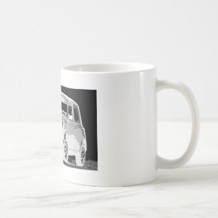 Negativ kortkort kaffemugg