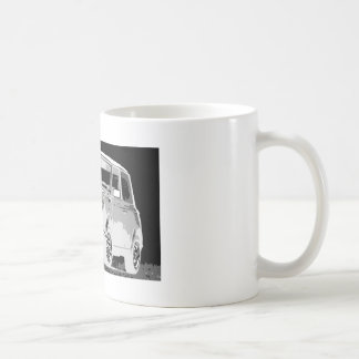 Negativ kortkort kaffemugg