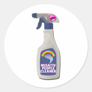 NEGATIV PEOPLE CLEANER RUNT KLISTERMÄRKE