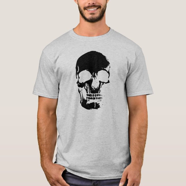 Negativ skalle t-shirt (Framsida)