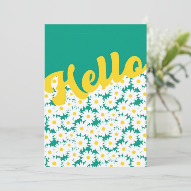 Negativ Space Daisys Hej Thinking of You Tack Kort (Stående Fram)