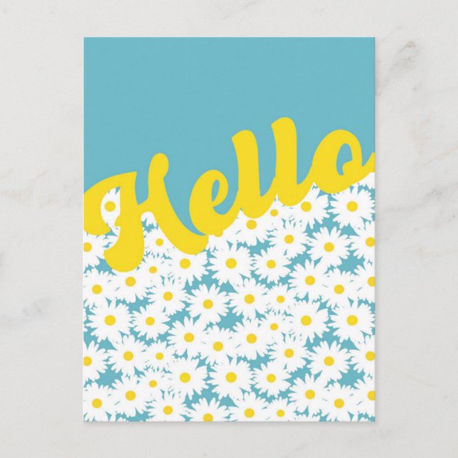 Negativ Space Daisys Hej Thinking of You Vykort (Framsida)