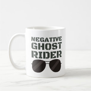 Negativ spökeryttare kaffemugg