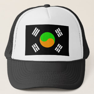 Negativ sydkoreansk flagga truckerkeps