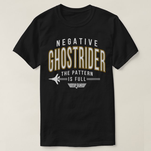 Negativa Gun Gho Mönster är Fullt Text T T Shirt (Design framsida)