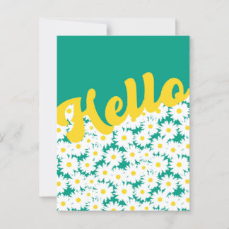 Negativa Tuschblommor Hej Tänker På Dig Vykort