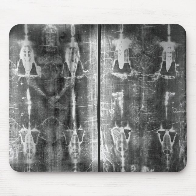 Negative Photo Shroud of Turin Crucifixion Musmatta (Framsidan)