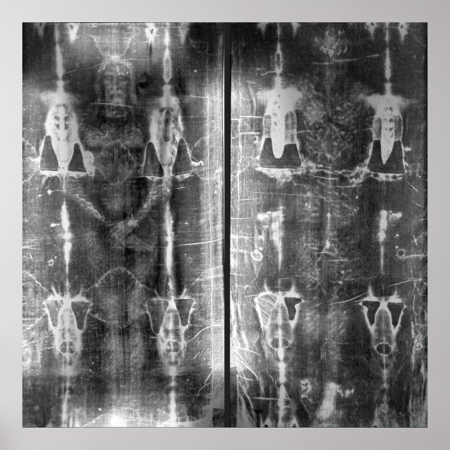 Negative Photo Shroud of Turin Crucifixion Poster (Framsidan)
