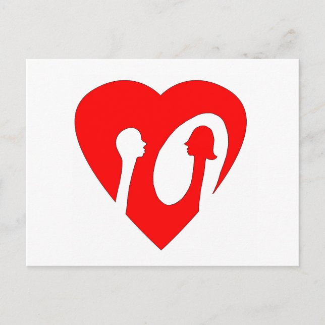 Negative Spaced Out Vykort (Framsida)