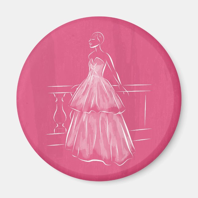 Negativt blanksteg - vit ut magnet (Framsidan)