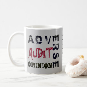 "Negativt revisionsutlåtande" Kaffemugg