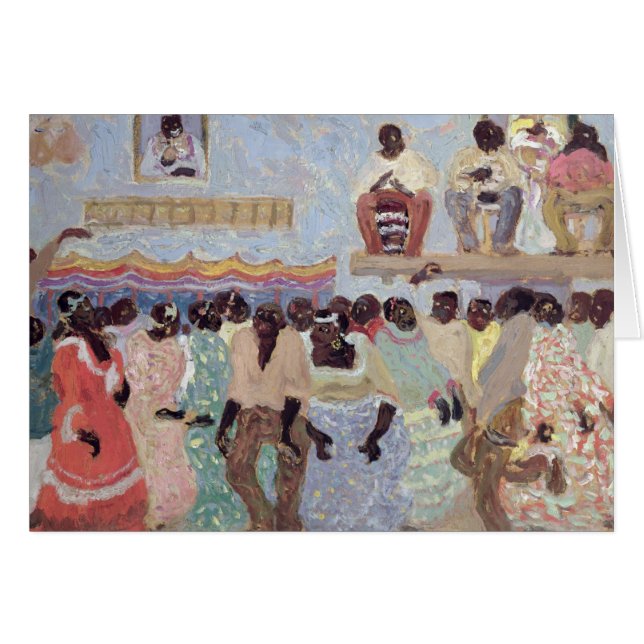 Neger- dans hälsningskort (Framsidan Horizontal)