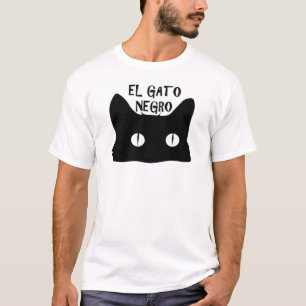 Neger för El Gato - den svart katten T-shirt