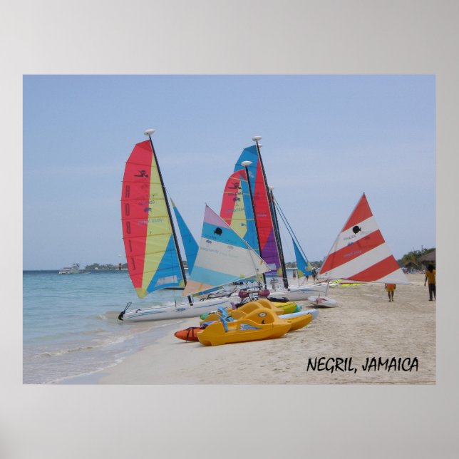 Negril, Jamaica Beach Poster (Framsidan)