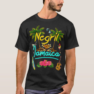 Negril Jamaica Beach Summer Handflatan Surfa Sol S T Shirt