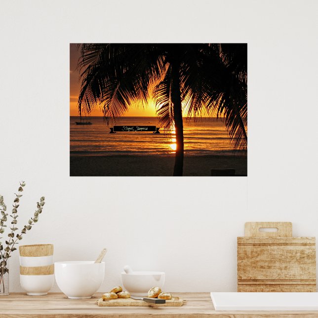 Negril, Jamaica sunset Poster (Kök)