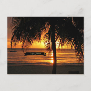 Negril, Jamaica sunset Vykort