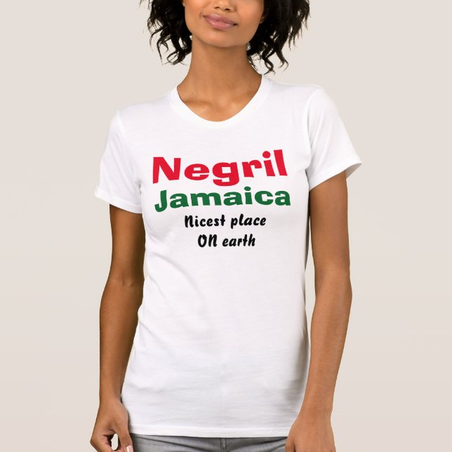 Negril Jamaica T-shirt (Framsida)