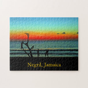 Negril strandsolnedgång pussel
