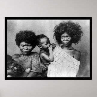 Negrito Women Filippinerna 1898 Poster