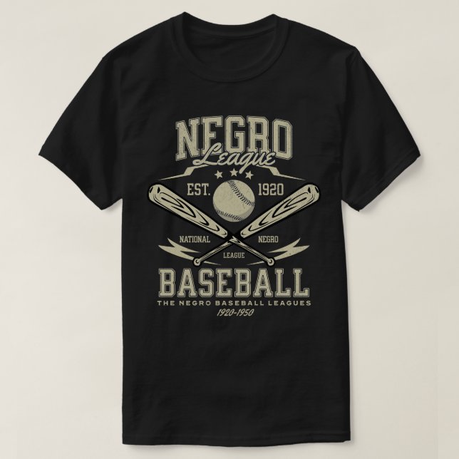 Negro League Baseball T Shirt (Design framsida)