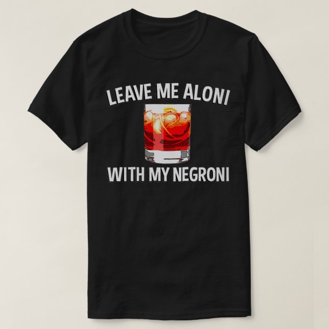 Negroni Cocktail Design for Negroni D. T Shirt (Design framsida)