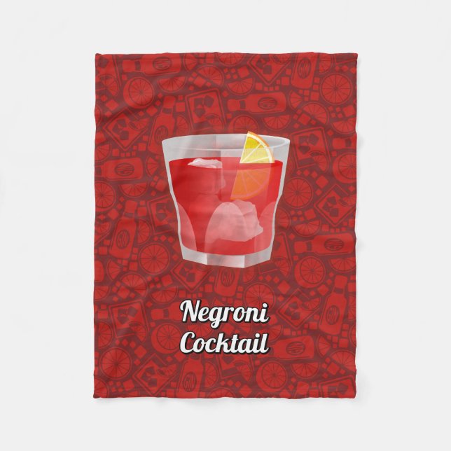 Negroni Cocktail Fleecefilt (Framsidan)