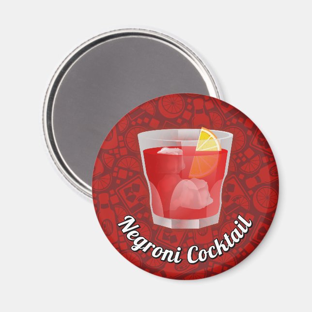 Negroni Cocktail Magnet (Front/Back)