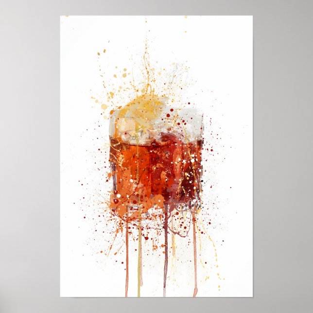 Negroni Cocktail Poster (Framsidan)