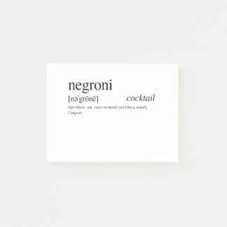 Negroni - Italiens favoritcocktail Post-it Block