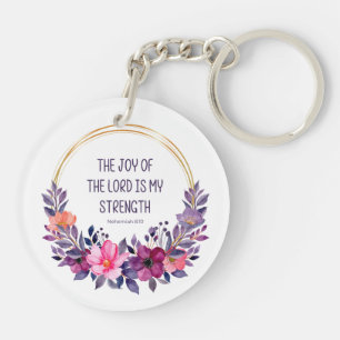 Nehemiah 8:10 Färgfull Blommigt, Herren Joy
