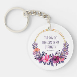 Nehemiah 8:10 Färgfull Blommigt, Herren Joy