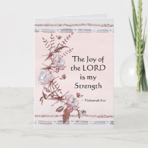 Nehemiah 8:10 Herren är min styrka Kort