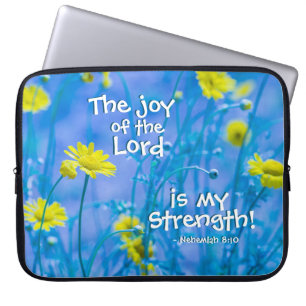 Nehemiah 8:10 Herren är min styrka Laptop Fodral