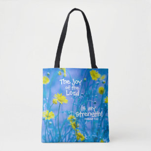 Nehemiah 8:10, Herren, Blommor Tygkasse