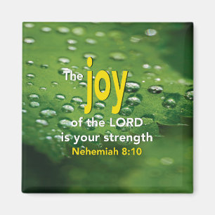 Nehemiah 8:10 LORDS JUY Christian Magnet