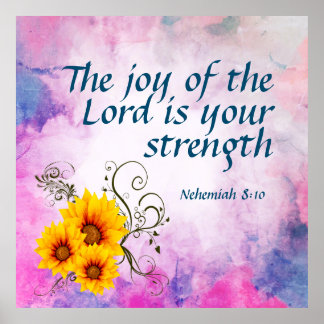 Nehemiah 8:10 poster