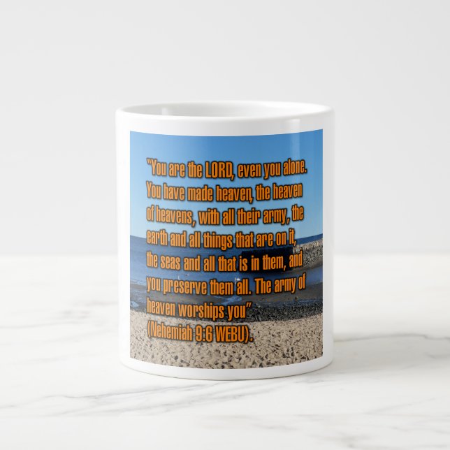 Nehemiah 9:6 WEBU Mugg Jumbo Mugg (Framsidan)