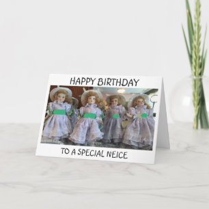**NEICE** PÅ BIRTHDAG FRÅN VINTAGE DOLLKORT KORT