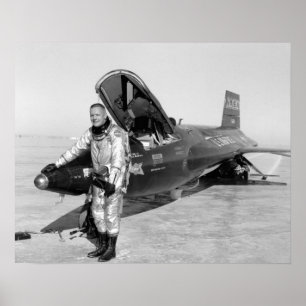 Neil Armstrong X-15 affisch 16" x20 ",