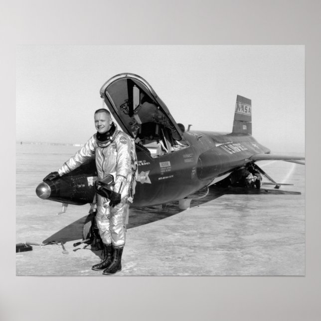 Neil Armstrong X-15 poster 16" x20" (Framsidan)