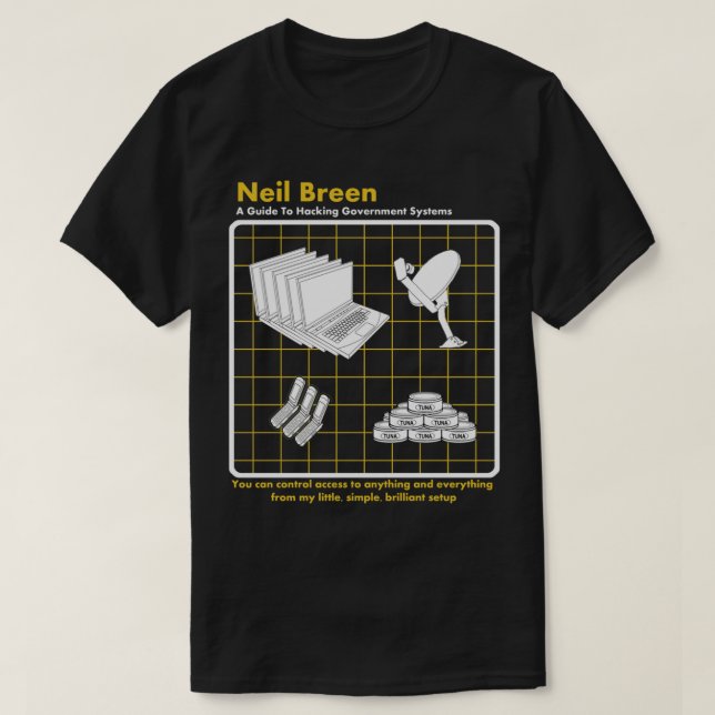 Neil Breen - Handbok för hacking Essential T-Shirt (Design framsida)