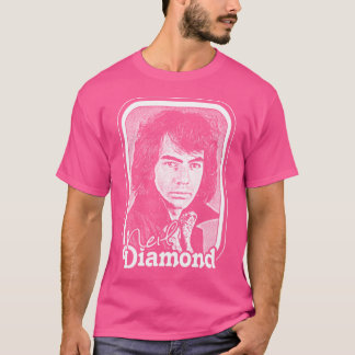 Neil Diamond Retro 70S Fläkt Design T Shirt